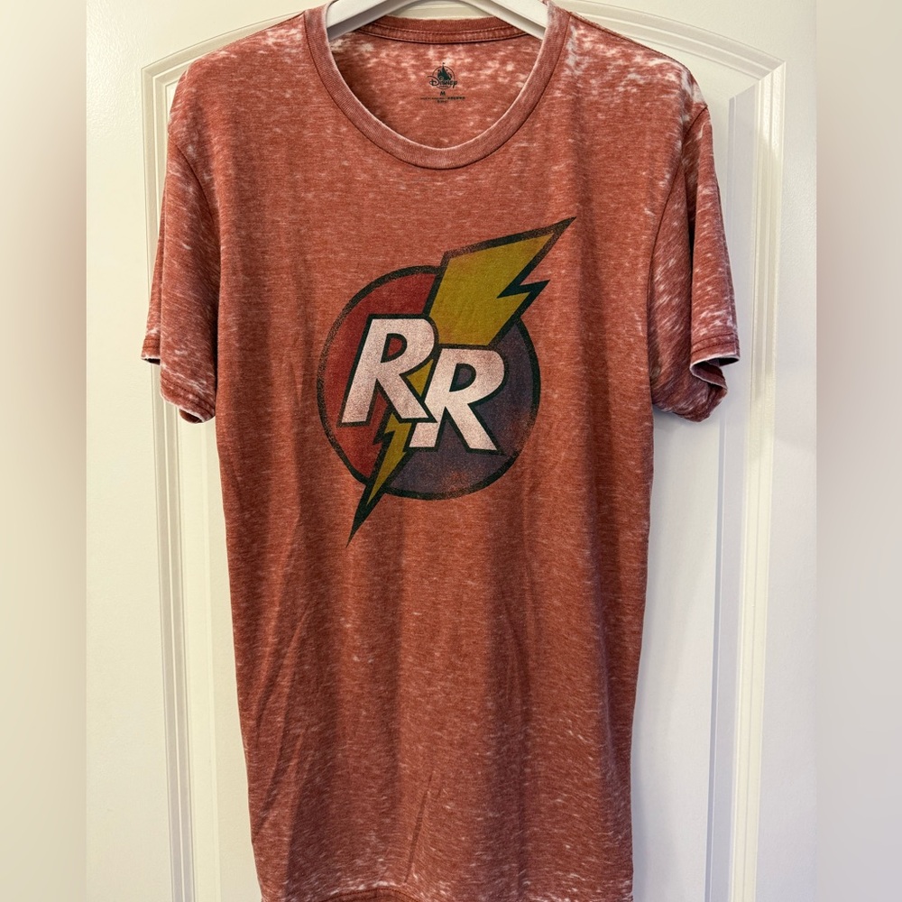 Disney Red Graphic Tee with Lightning Bolt